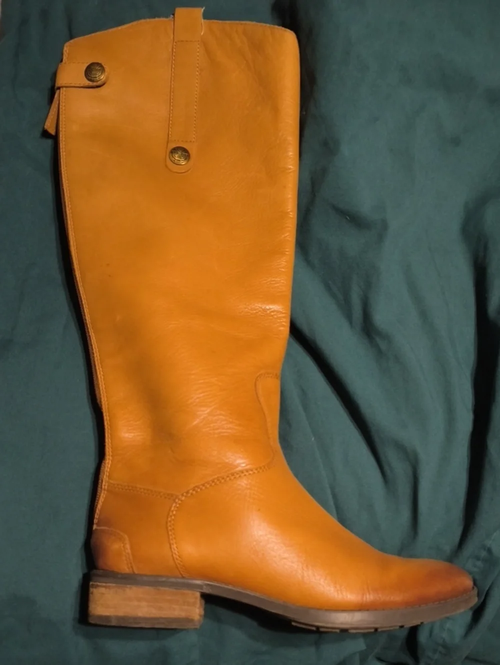 Sam Edelman Tall Leather Over-the-Knee Boots in Tan Cognac
